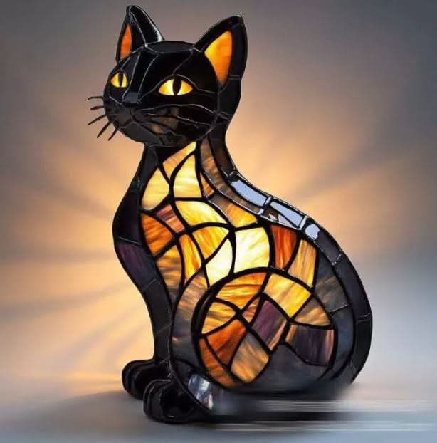 Warm-glow dog breed night light, 6 inch, USB-powered light with in-line switch