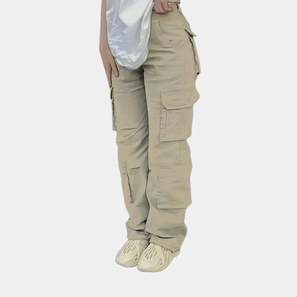 Women's High-Waist Cargo Pants