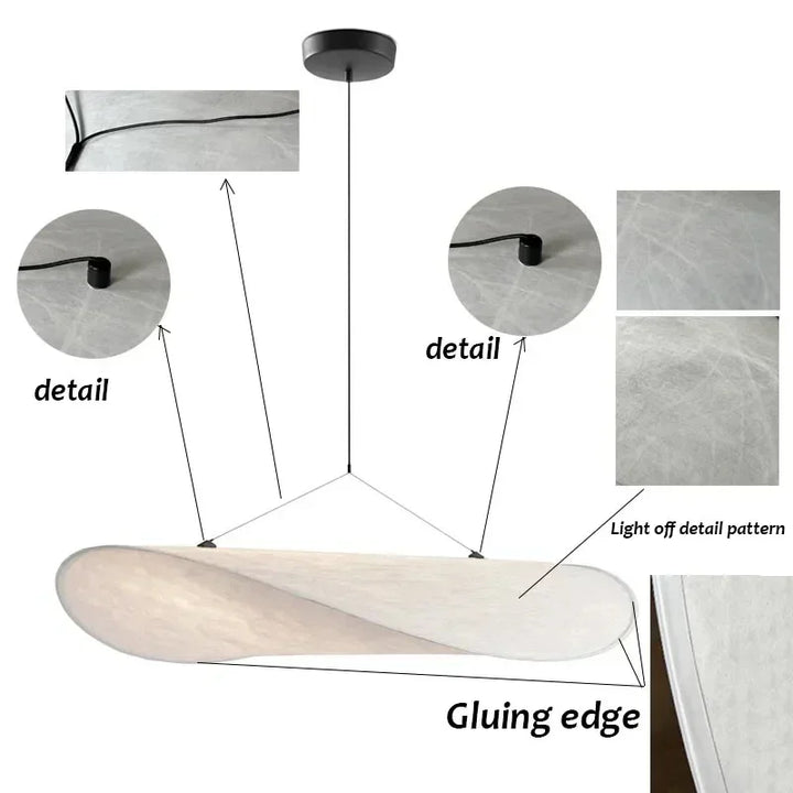Lunara Crisp-Shaped Lamp for Artisan Ambient Lighting