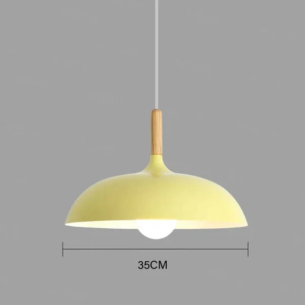 Nordic Oak Ceiling Lamp