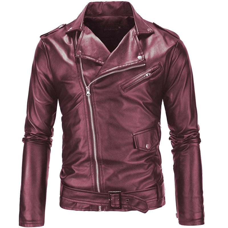 Men's Leather Biker Jacket Rugged & Timeless
