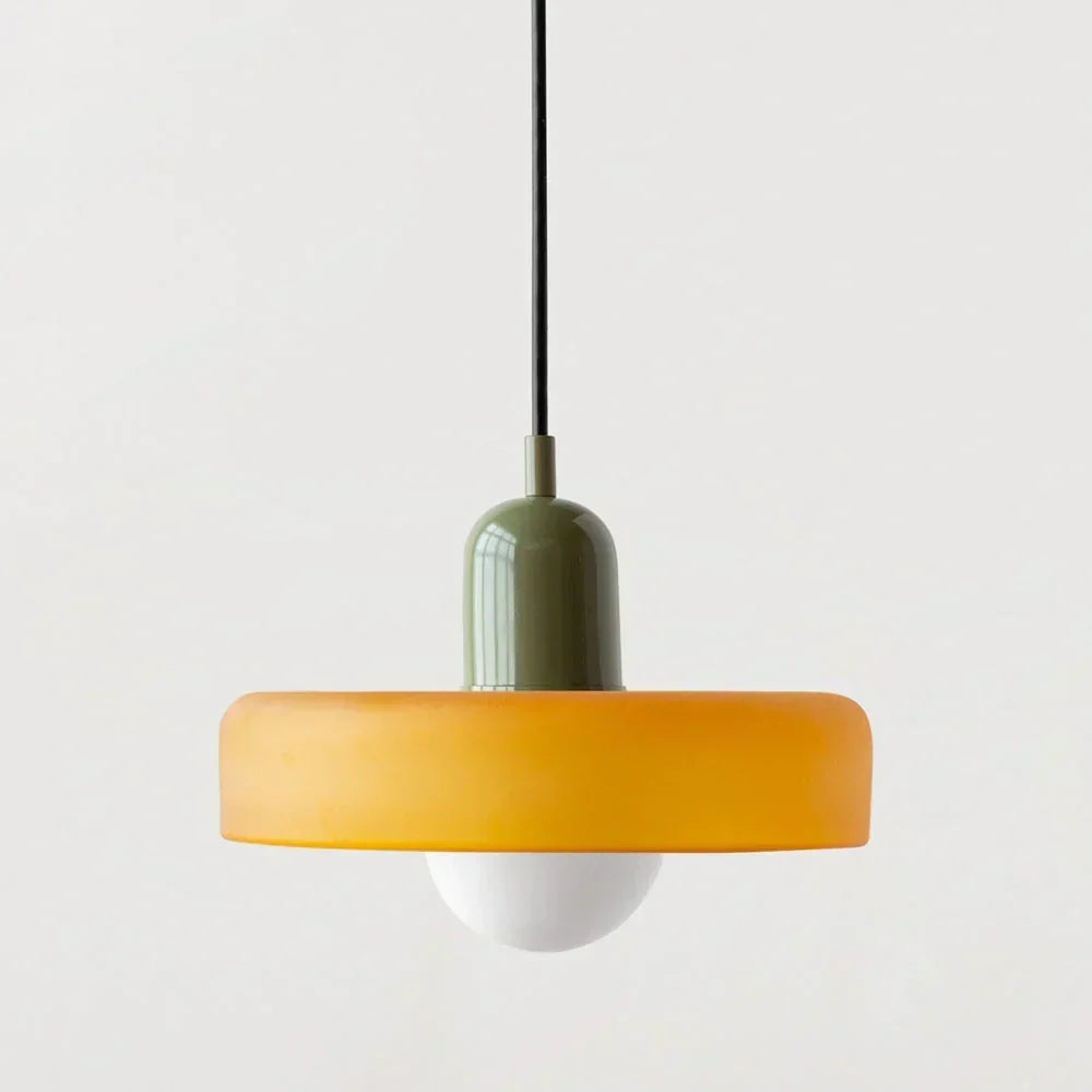 Bauhaus Stained Glass Pendant Lamp