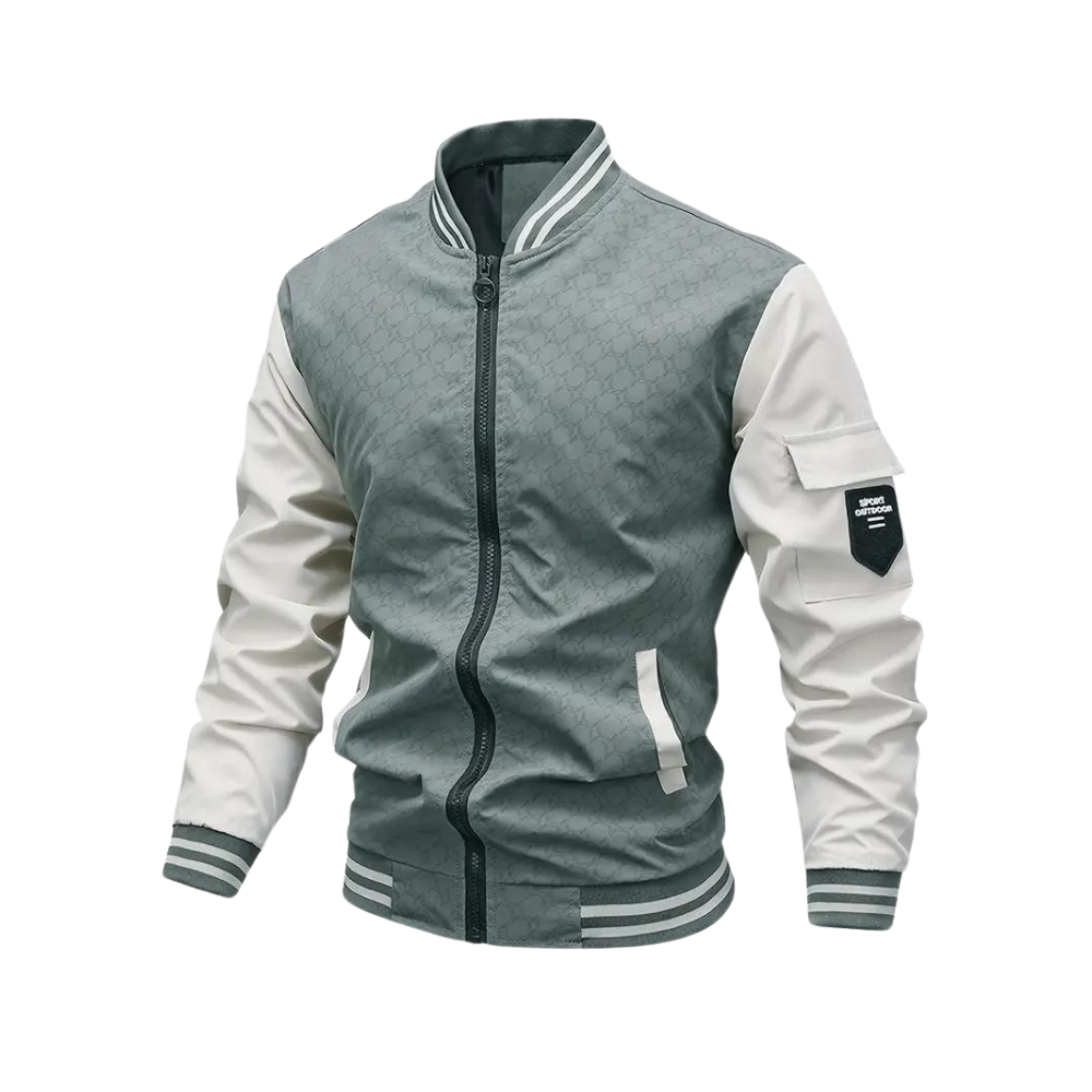 Casual Slim-Fit Baseball Jacket for Men