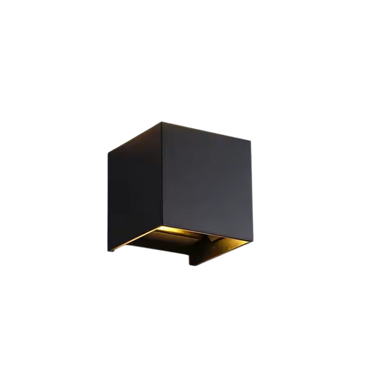 Luxe cordless wall light | square sensor light | aluminium 10 x 10 cm