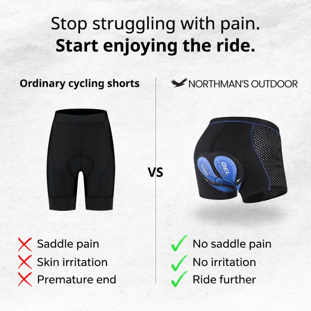 Padded cycling underwear – 5D gel padding – Unisex