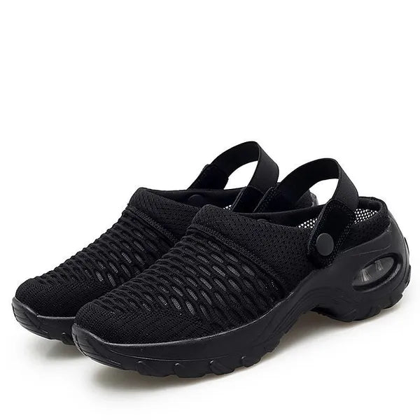 Orthopaedic Mesh Clogs for Women | Air Cushion Support | Non-Slip Slip-On Shoes