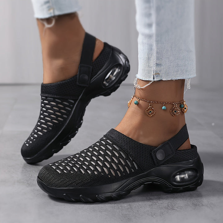 Orthopaedic Mesh Clogs for Women | Air Cushion Support | Non-Slip Slip-On Shoes
