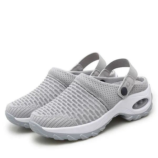 Orthopaedic Mesh Clogs for Women | Air Cushion Support | Non-Slip Slip-On Shoes