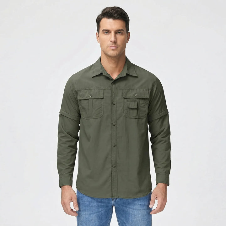 Outdoor Shirt with Zip-Off Sleeves - Brett