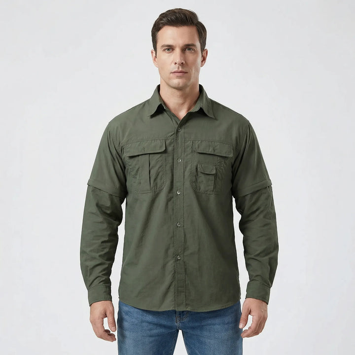 Outdoor Shirt with Zip-Off Sleeves - Brett