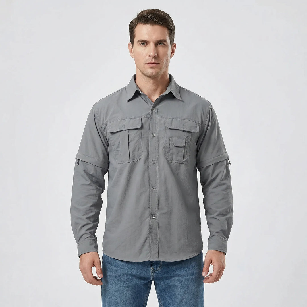 Outdoor Shirt with Zip-Off Sleeves - Brett