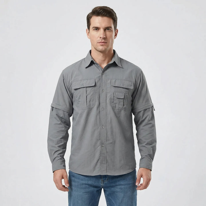 Outdoor Shirt with Zip-Off Sleeves - Brett