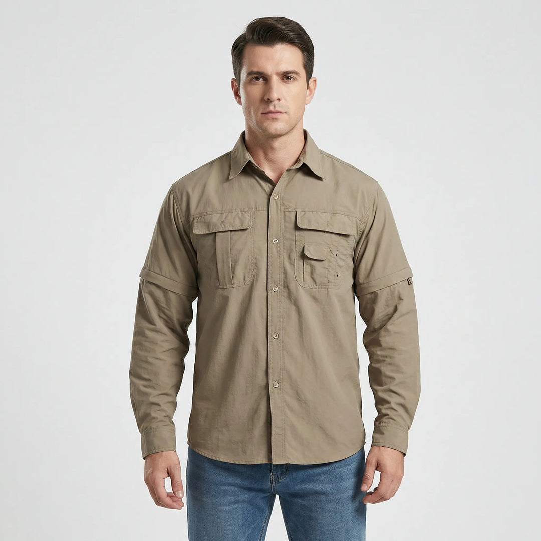 Outdoor Shirt with Zip-Off Sleeves - Brett