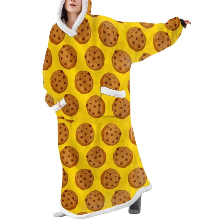 Oversized Hooded Blanket with Front Pocket - Lola