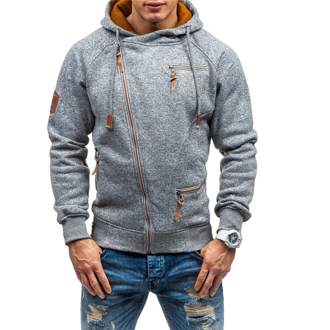 Casual Fleece Hoodie with Pockets for Men