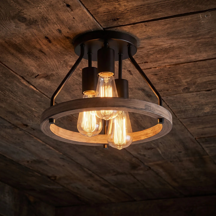 Hallway Ceiling Light – Industrial Farmhouse Style