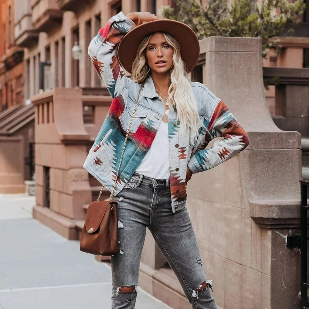 Retro Denim Jacket for Women