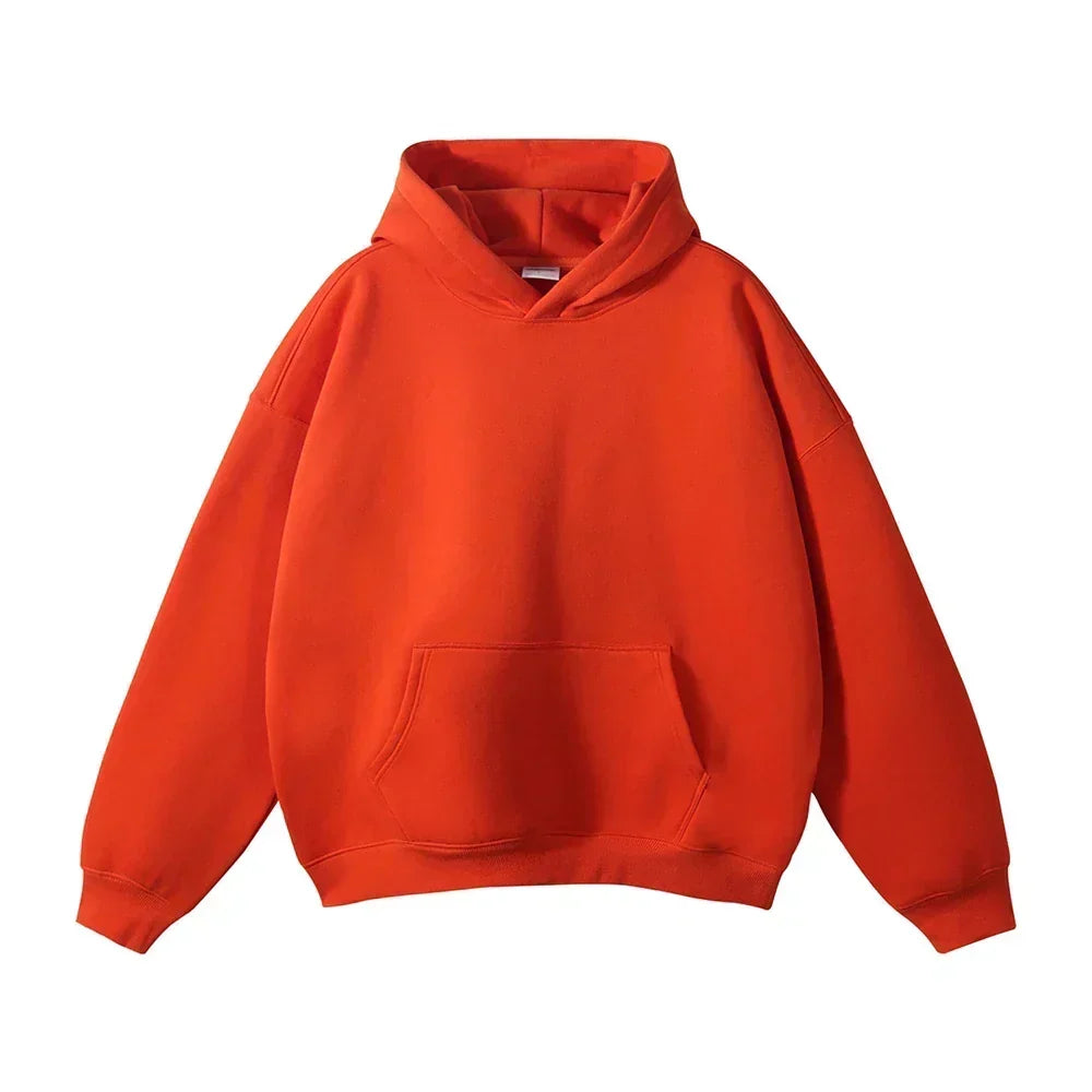 Men's Relaxed Hoodie with Kangaroo Pocket