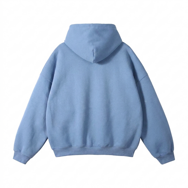 Relaxed Men's Pullover Hoodie with Kangaroo Pocket