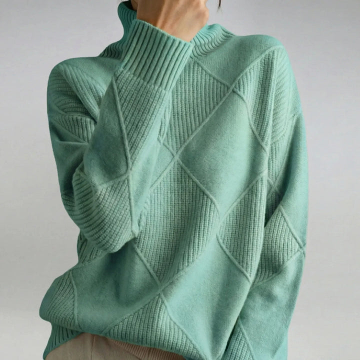 Roll-Neck Jumper with Relaxed Fit - Luzie