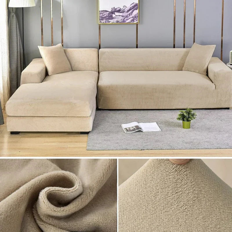 Sofina Stretch Velvet Sofa Cover with Luxurious Finish