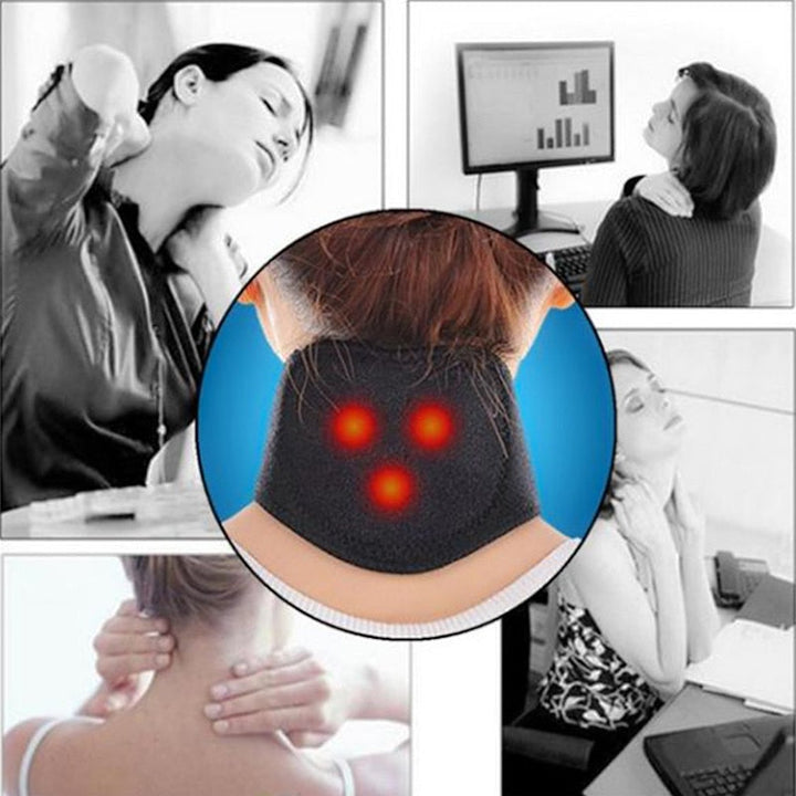 VitalTherm Neck Collar | With Tourmaline & Magnets | Self-Heating & Pain Relief