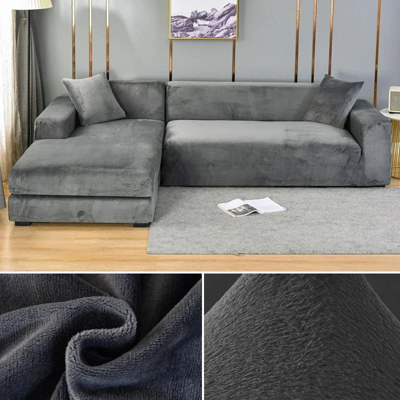 Sofina Stretch Velvet Sofa Cover with Luxurious Finish