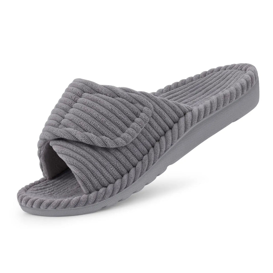 Orthopaedic Corduroy Slippers with Arch Support