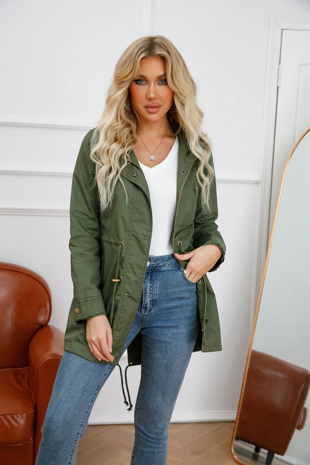 Stylish Women's Hooded Jacket – Marielle