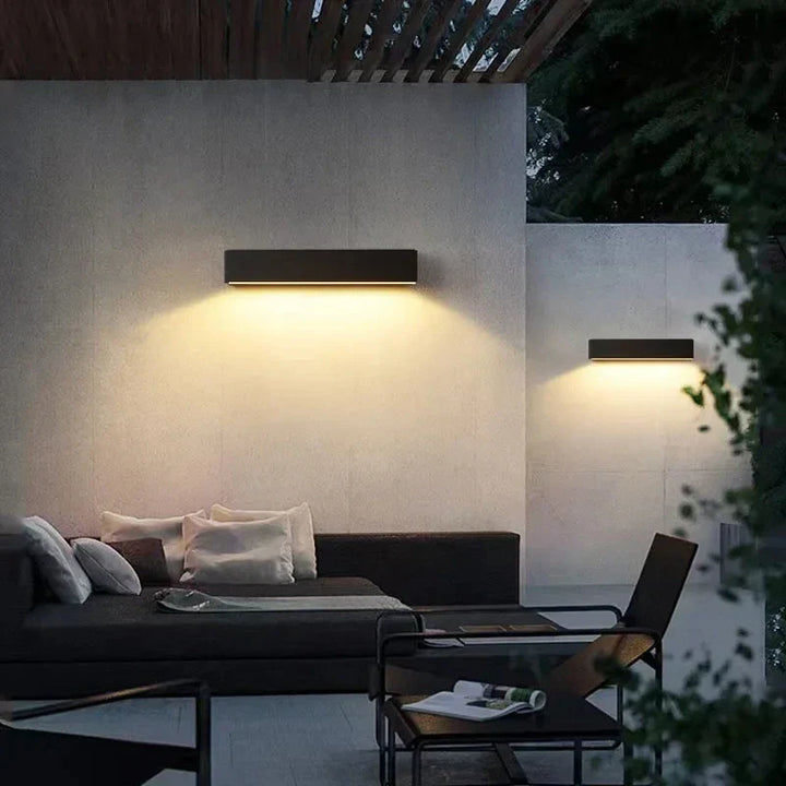Solavella Solar Wall Lamp | 16 LEDs | Super Bright and Waterproof | For Garden, Balcony and House Wall | Warm and Cool White