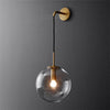 GlacioGlow Retro Glass Wall Light | Elegant Post-Modern Bedside Lamp for Warm Ambient Lighting