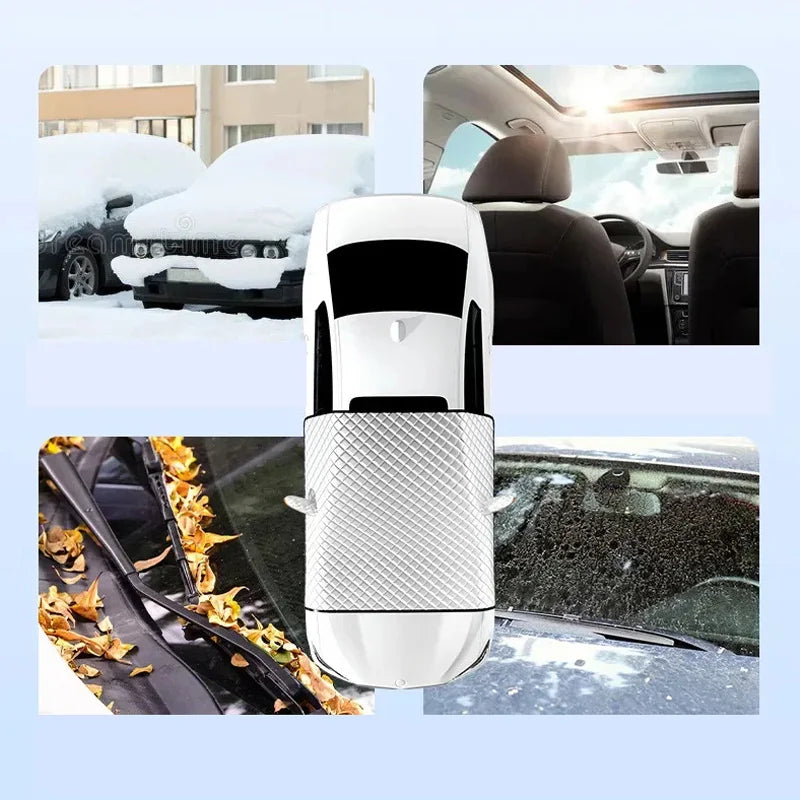 FrostGuard Max Magnetic Car Windscreen Cover | Winter Anti-Ice Protection & Summer UV Protection | Waterproof & Easy to Fit
