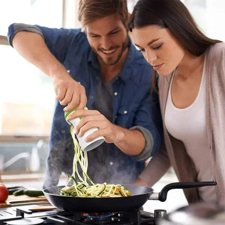 VeggiTwist Spiralizer | For Vegetables & Cheese | Manual & Compact | Stainless Steel & BPA-Free Plastic