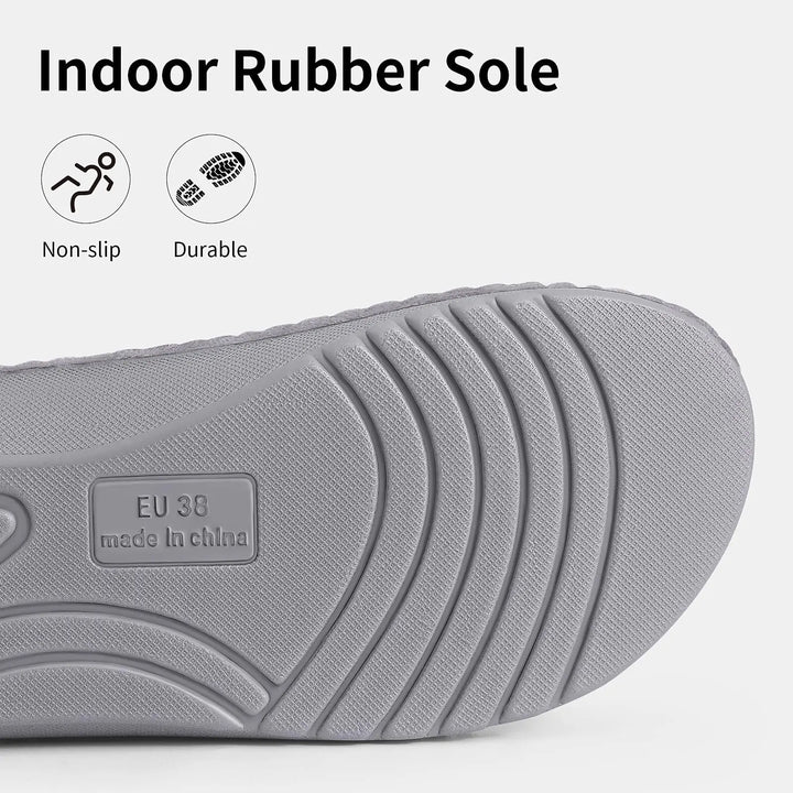 Orthopaedic Corduroy Slippers with Arch Support