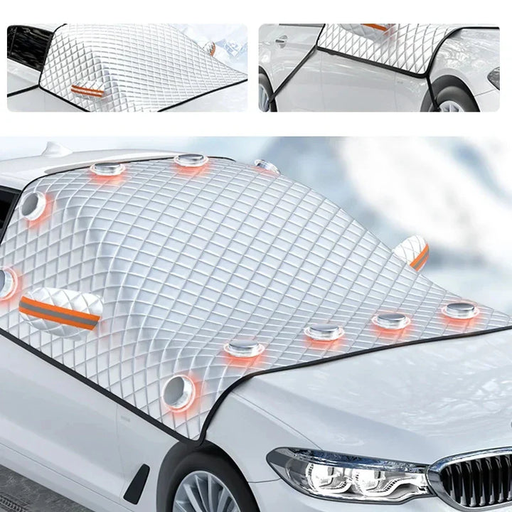 FrostGuard Max Magnetic Car Windscreen Cover | Winter Anti-Ice Protection & Summer UV Protection | Waterproof & Easy to Fit
