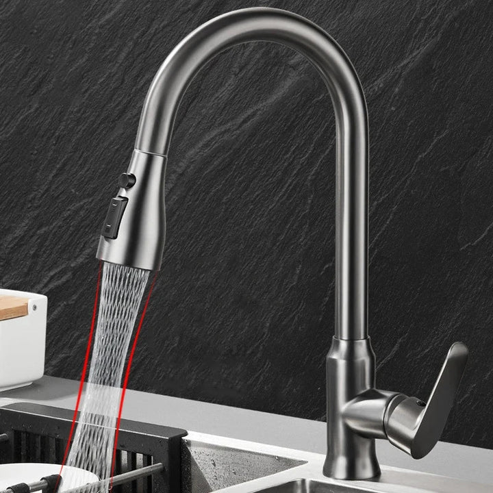 SWIVELUX – Elegant Kitchen Tap with Pull-Out Function and 360° Rotation
