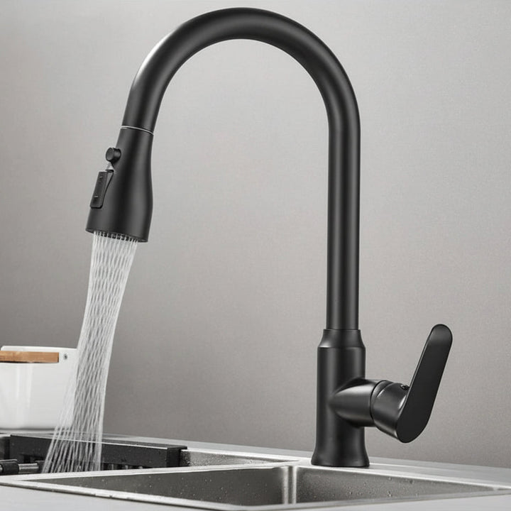 SWIVELUX – Elegant Kitchen Tap with Pull-Out Function and 360° Rotation