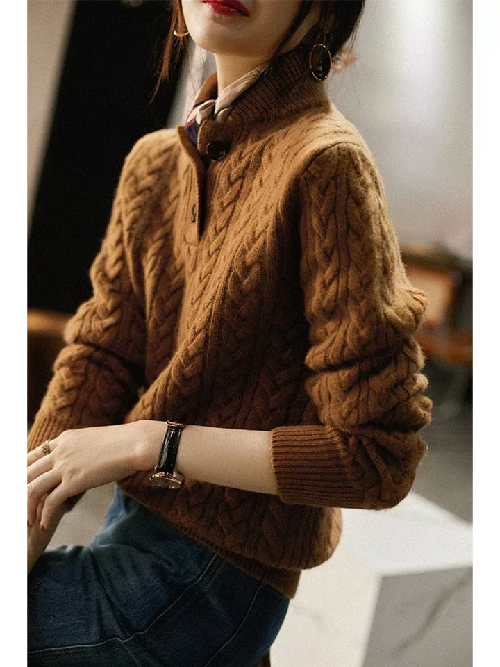 Arden Cashmere Cardigan with Buttons