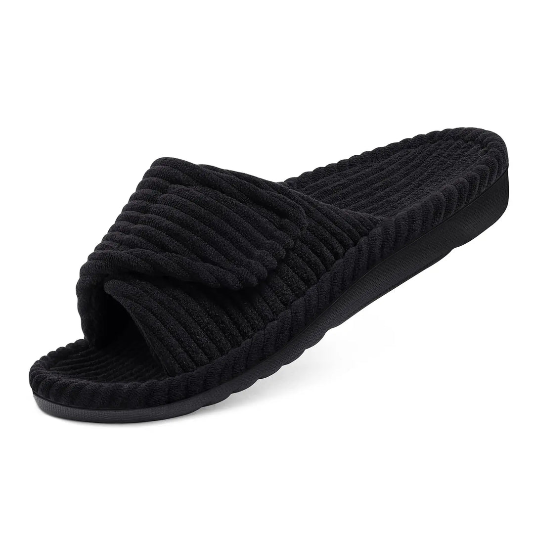 Orthopaedic Corduroy Slippers with Arch Support