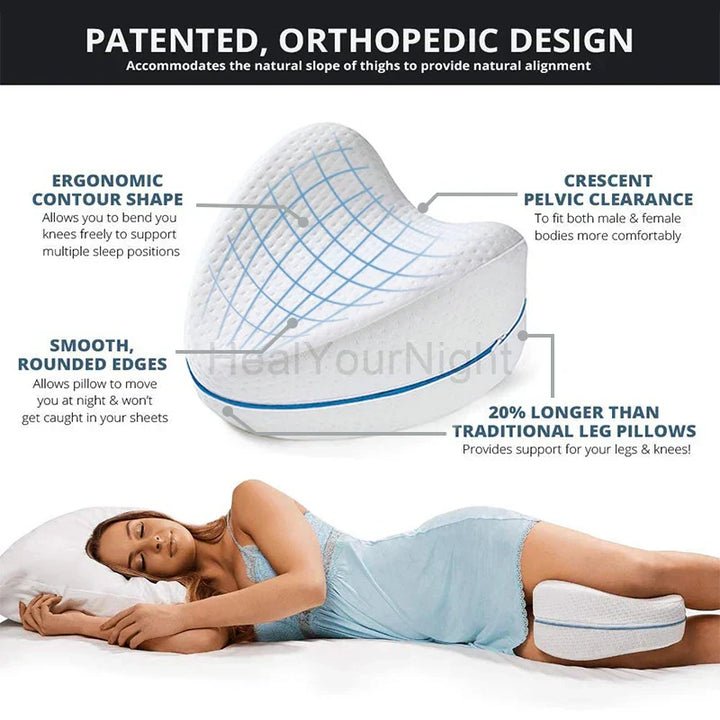 Orthopaedic Memory Foam Leg Pillow - ComfortFoam