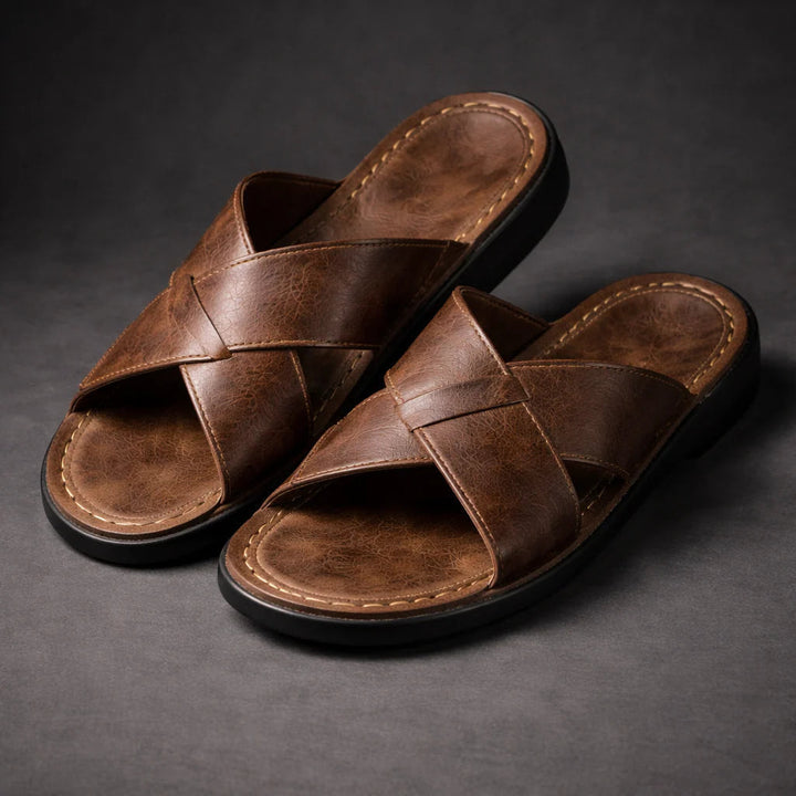 Men's Sandals | Criss-Cross Strap Design & Slip-On Comfort