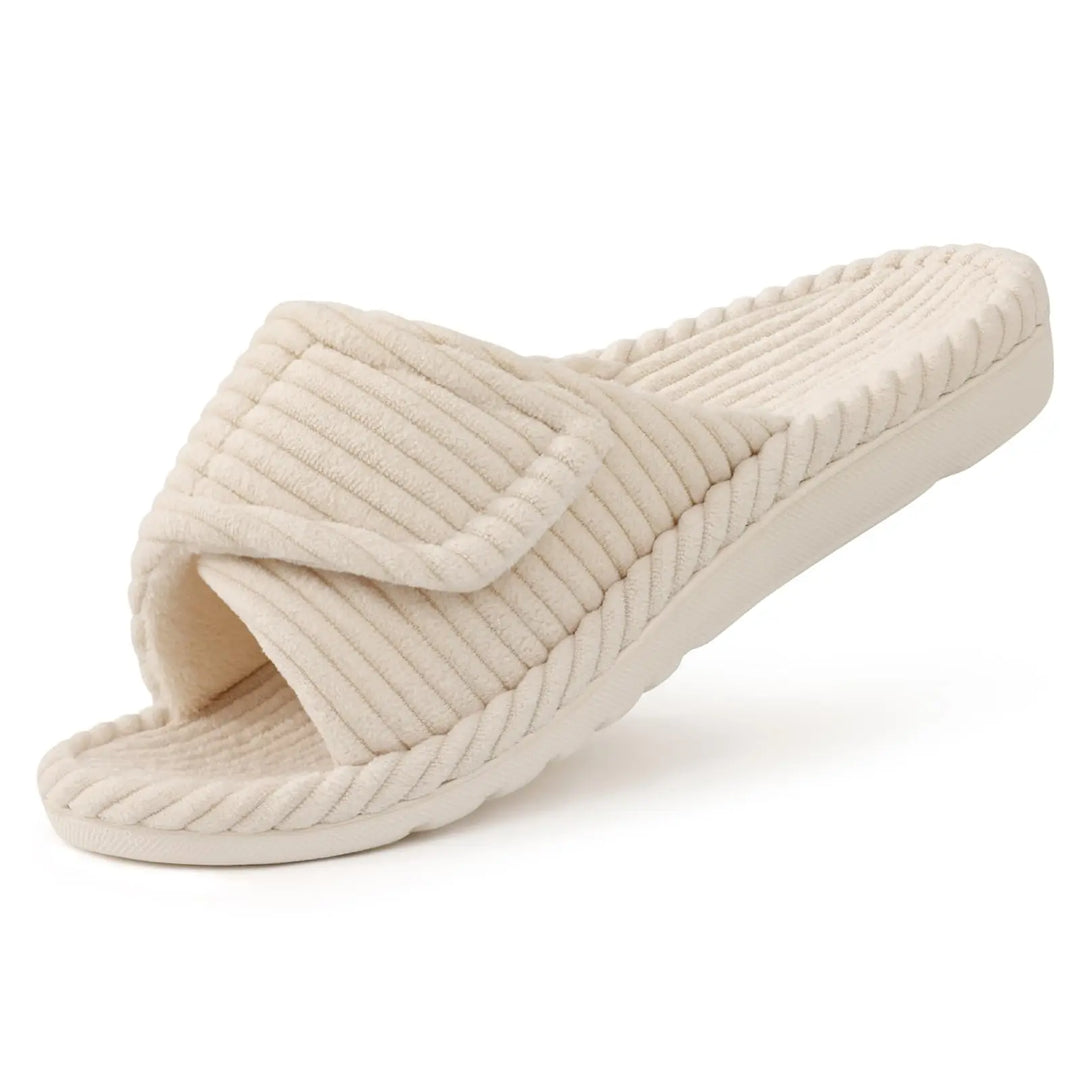 Orthopaedic Corduroy Slippers with Arch Support