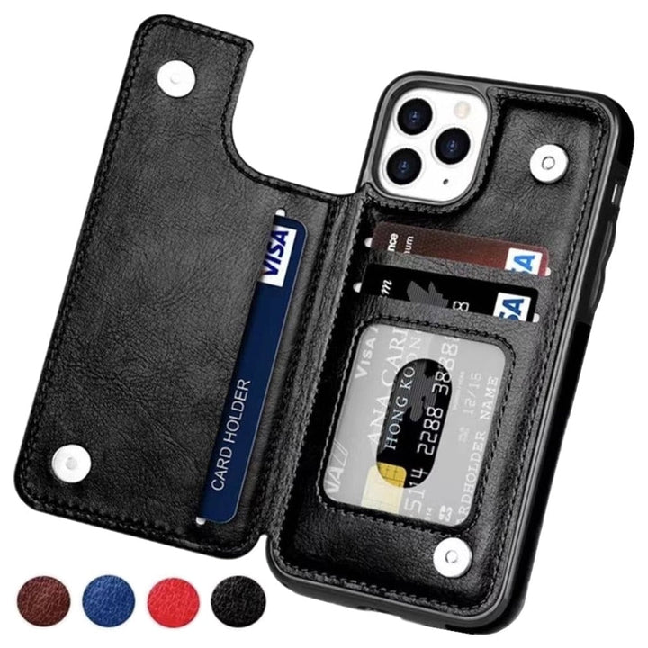 LeatherGuard | Elegant Leather Case with Card Compartments and Magnetic Closure | Vanero