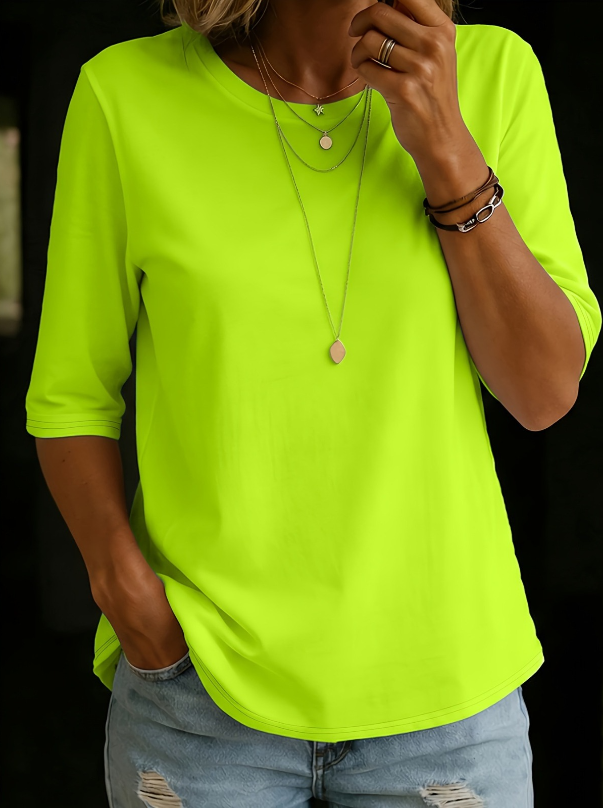 Comfort Coverage T-Shirt with Longer Half Sleeves