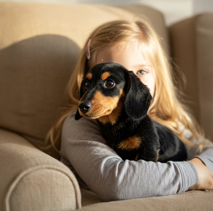 Interactive Plush Dog with Touch Sensors, Lifelike Movements and Ultra-Soft Fur