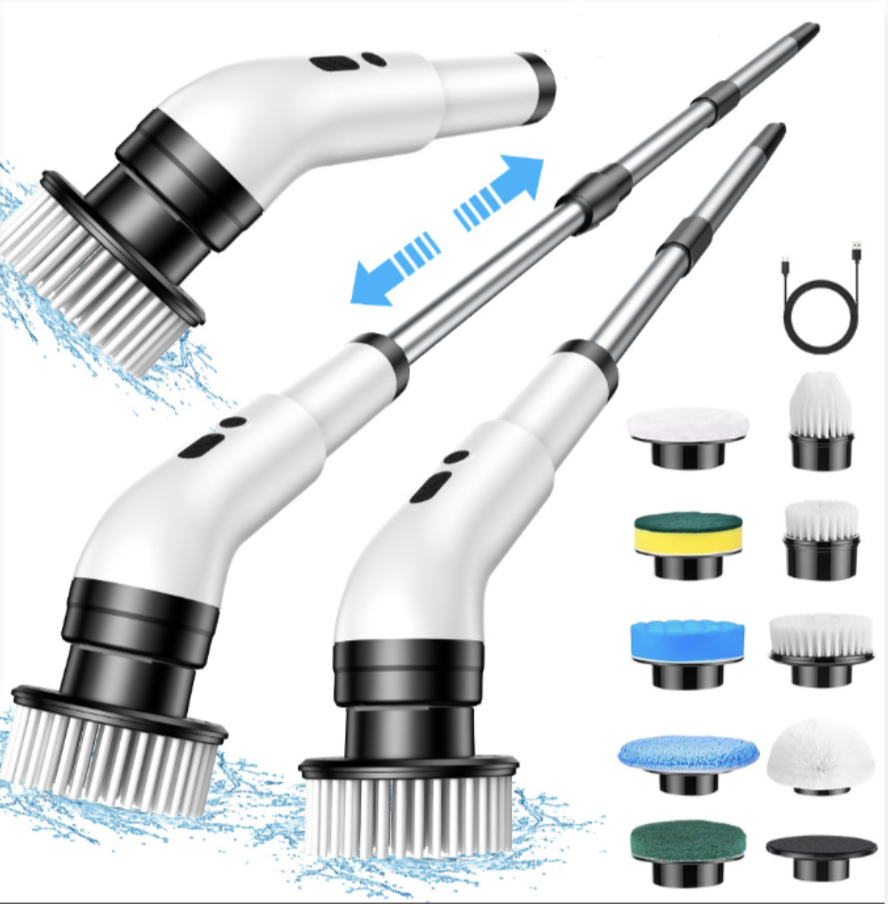 SpinClean Cordless Electric Cleaning Brush with 7 Accessories