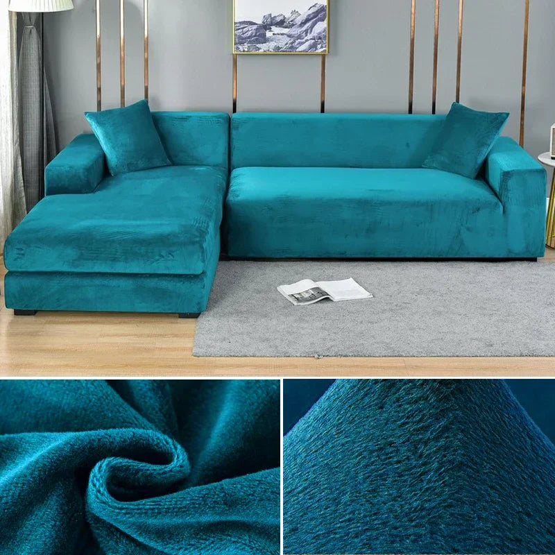 Sofina Stretch Velvet Sofa Cover with Luxurious Finish