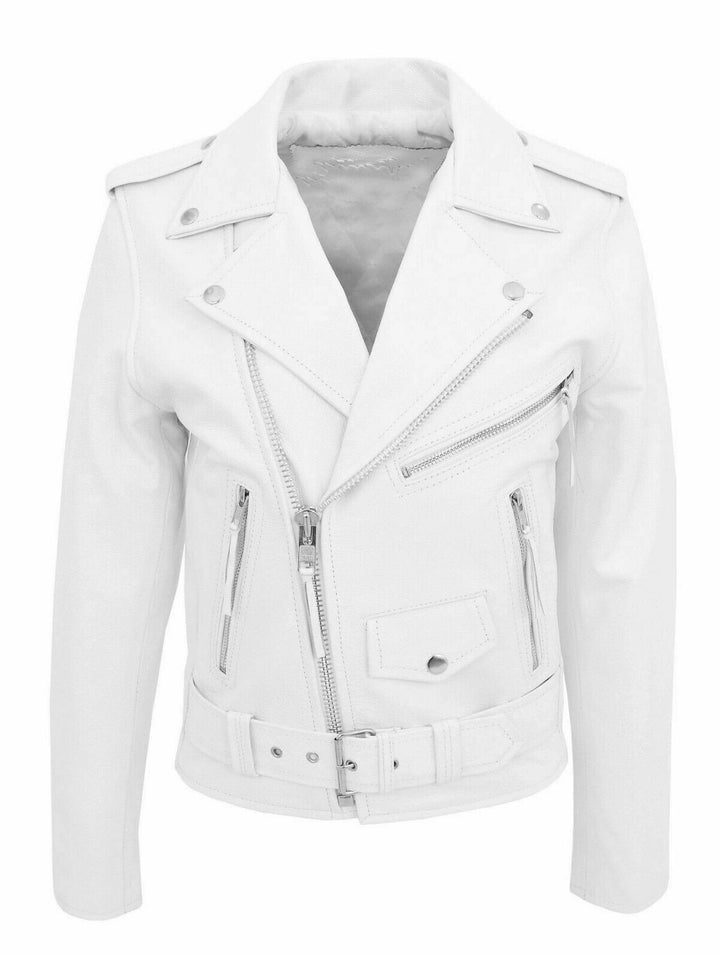 Men's Leather Biker Jacket Rugged & Timeless