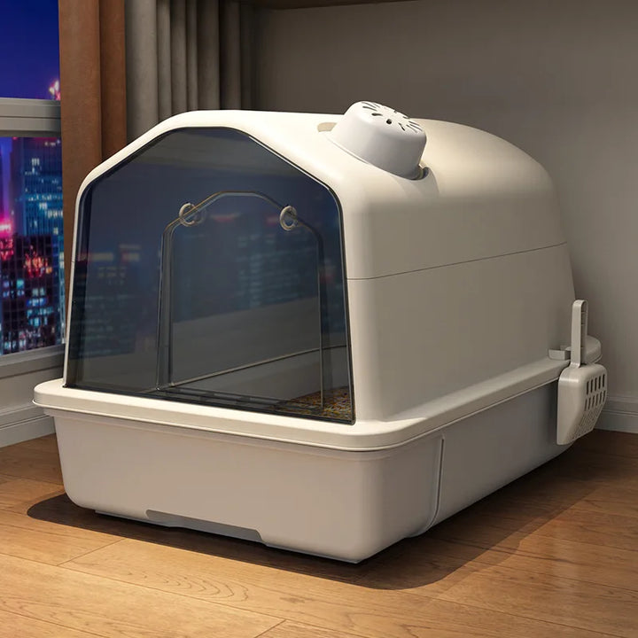 Litter Box Spacious & Odor-Free Comfort for Your Cat
