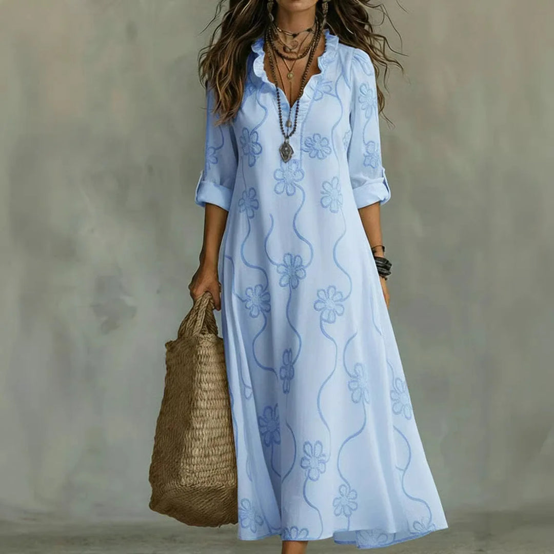 Sienna™ | Tummy-Concealing Floral Summer Dress